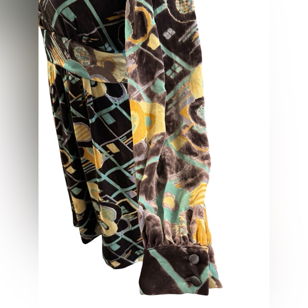 Betsey Johnson Y2K Era Velvet Burnout Dress Size 8 - Picture 5 of 7